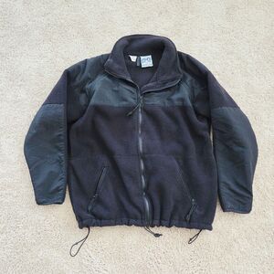 Vintage Peckham Jacket Mens Large Black Cold Weather Fleece DSCP USGI Y2K